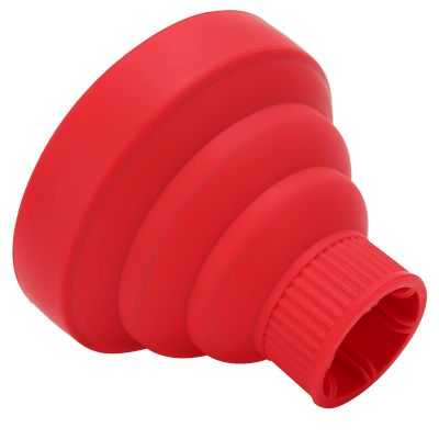 Hair Dryer Diffuser, Universal Hair Dryer Diffuser, Professional Blow Dryer Diffuser Portable Travel Folding Hair Blow Dryer Diffuser Attachment for Thick Hair(red)