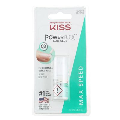 Kiss Powerflex Nail Glue 0.10 Ounce (Pack of 3)