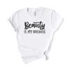 Beauty School Shirt, Cosmetologist Tee, Makeup Gift, Skincare Esthetician, Bella Canvas Soft-Feel Unisex Tee White view 1