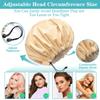 3 Pack Extra Large Double Layer Adjustable Shower Caps for Women, Waterproof Exterior & EVA Lining, Oversized Design for All Hair Lengths view 3