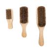Beaupretty 3pcs Beard Grooming Brush Dual-sided Handle Facial Care Brushes for Men Natural Boar Bristles for Beard Cleaning and Detangling Included view 1