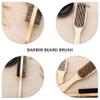 Beaupretty 3pcs Beard Grooming Brush Dual-sided Handle Facial Care Brushes for Men Natural Boar Bristles for Beard Cleaning and Detangling Included view 2