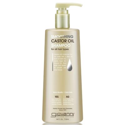 GIOVANNI Smoothing Castor Oil - for Moisture, Growth, Natural Moisturizing to Strengthen Damaged, Frizzy for Women & Men, Restore Smooth - 24 Fl Oz (Pack of 1)