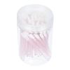100pcs Lip Brush Lipstick Gloss Silicone Lip Scrubber Disposable Eyeshadow Applicator Disposable Makeup Applicator Make up Kit Luster Pink Flocking Brush Head Soft Fur view 1