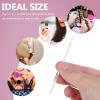 100pcs Lip Brush Lipstick Gloss Silicone Lip Scrubber Disposable Eyeshadow Applicator Disposable Makeup Applicator Make up Kit Luster Pink Flocking Brush Head Soft Fur view 3