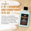 Woody's 2-in-1 Hair Thickening Shampoo and Conditioner for Men - Mens Conditioner for Fuller, Thicker Hair, Natural Scalp Care, 12 oz view 2