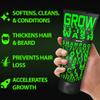 Beard Wash Shampoo & Conditioner 11-in-1  GROW Hair & Beard Growth Wash with Biotin, Castor Oil, Peppermint & Keratin  Supports Thicker Hair & Beard Growth view 2