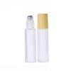 10ml Essential Oil Roller Bottles High-grade Frosted Glass Roller Bottles with Stainless Steel Roller Balls,Wood Grain Lid, for Essential Oil Cosmetic Sample (10 Pcs) view 4
