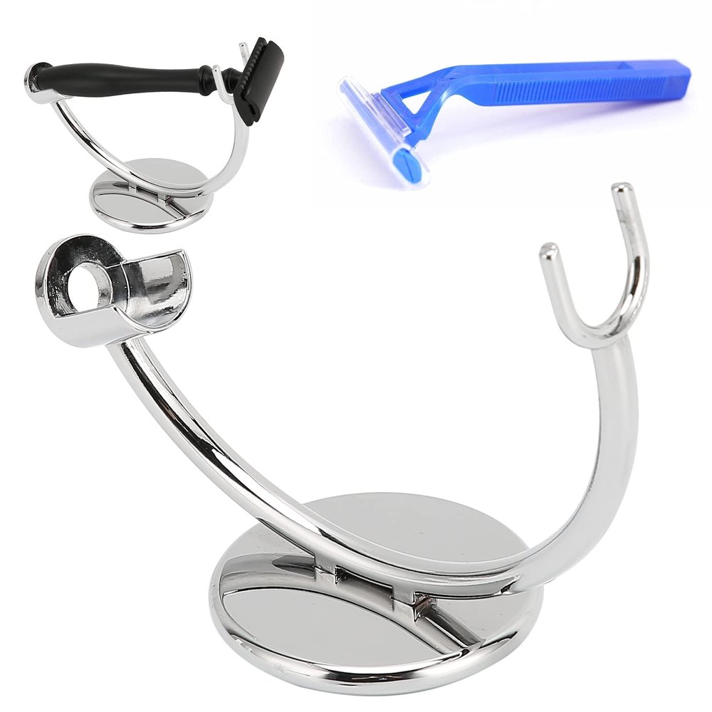 Brrnoo Straight Stand, Stainless Steel Stand, Curved Stainless Steel Stand Base and Polished Steel to Protect & Dry