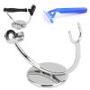 Brrnoo Straight Stand, Stainless Steel Stand, Curved Stainless Steel Stand Base and Polished Steel to Protect & Dry view 1