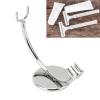 Brrnoo Straight Stand, Stainless Steel Stand, Curved Stainless Steel Stand Base and Polished Steel to Protect & Dry view 3