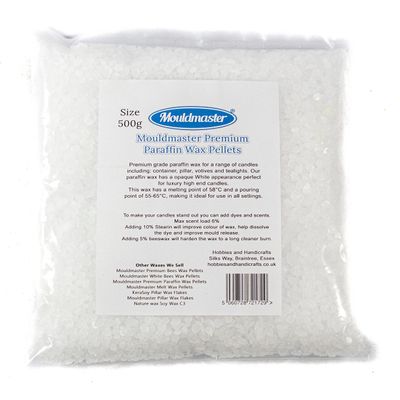 Mouldmaster Paraffin Wax, 500g, Translucent