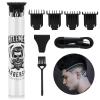 BESTBOMG Electric Clippers Barber Grooming Kit Rechargeable Cordless Close Cutting T-Blade Trimmer Hair Clippers for Men Zero Gapped Detail Beard Shaver view 1