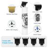 BESTBOMG Electric Clippers Barber Grooming Kit Rechargeable Cordless Close Cutting T-Blade Trimmer Hair Clippers for Men Zero Gapped Detail Beard Shaver view 3