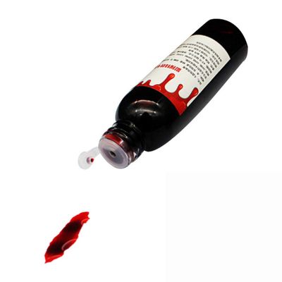 Ochine Halloween Fake Blood Realistic Costume Props Artificial Blood Gel Bottle Horror Fancy Dress Up Cosplay Party Costume Body Paint Toy Makeup Tool Scary Halloween Decorations