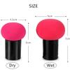2Pcs Makeup Sponge Makeup Blending Sponge Powder Puff Mushroom Facial Foundation Sponges Makeup Tools with Handle Case for Liquid Foundation Creams and Powders view 2