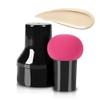 2Pcs Makeup Sponge Makeup Blending Sponge Powder Puff Mushroom Facial Foundation Sponges Makeup Tools with Handle Case for Liquid Foundation Creams and Powders view 3