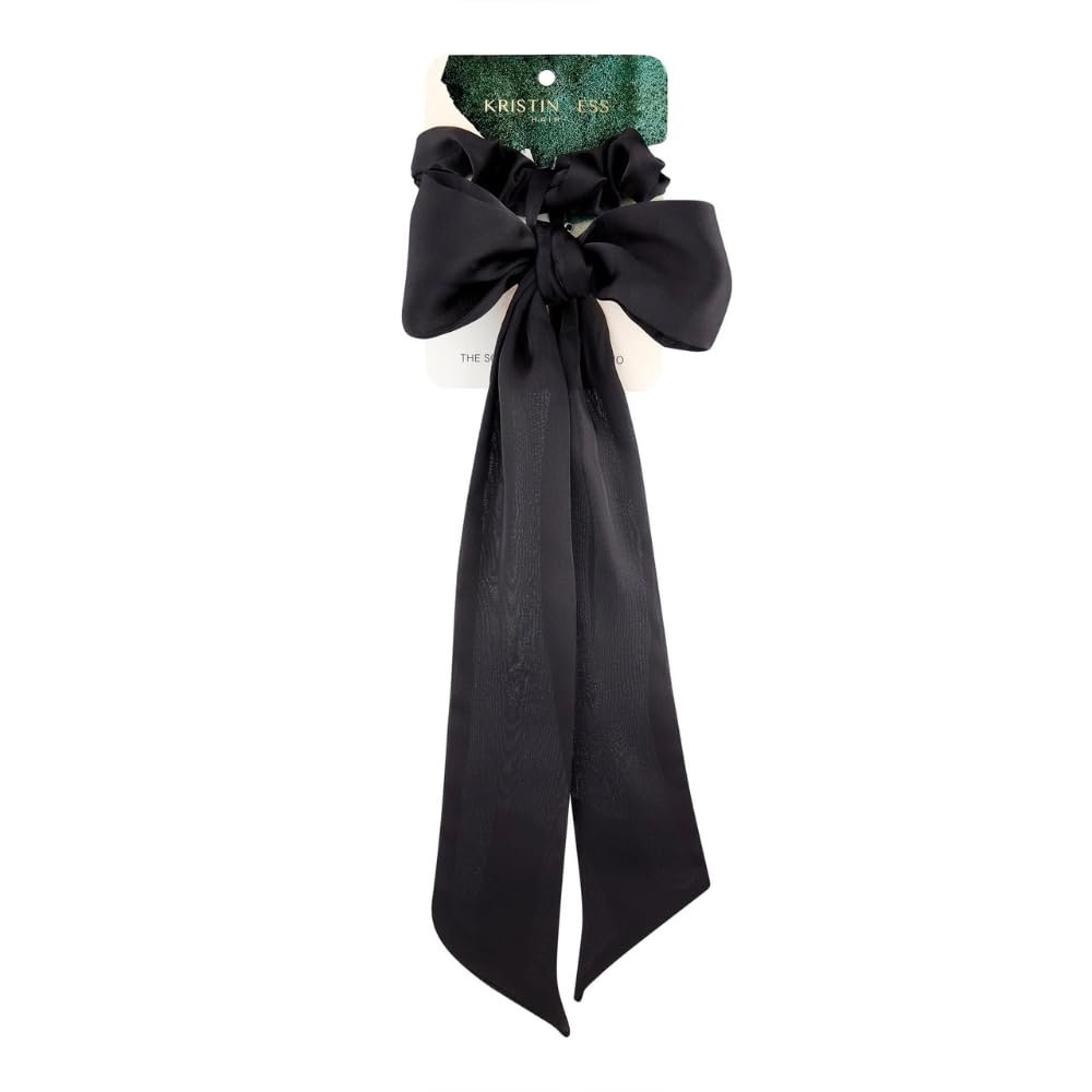 Kristin Ess The Scrunchie & Scarf Set ? Black