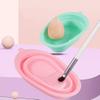 Beaupretty Foldable Makeup Brush Cleaner Makeup Brush Scrubber Pad Silicone Cleaning Mat for view 2
