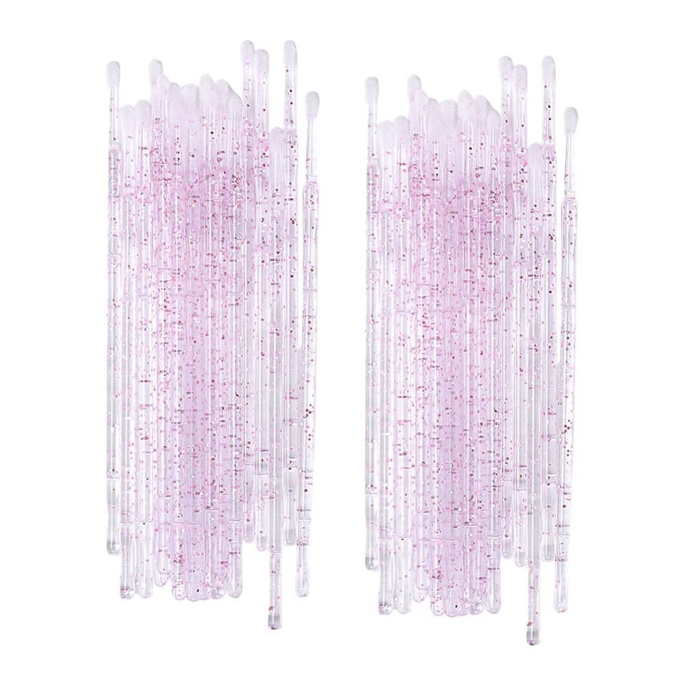 Brush Cleaner Makeup Mascara 200Pcs Disposable Eyelash Mascara Eyebrow Eyelash Cleaning Mascara Wands Makeup Kit Makeup Gadgets Cleaning Tools