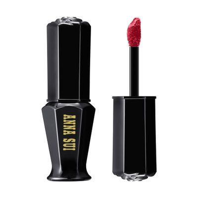 ANNA SUI Everlasting Rouge, Matte Finish Lipstick, Vibrant Color, No Smudging, Long-Lasting Wear, 402 Burning Red, 0.24 oz