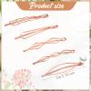 10 Pieces Geometric Metal Hair Clips and Barrettes for Women - Minimalist Hair Styling Accessories, Dainty Wedding Headwear (Silver, Rose Gold) view 2