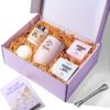 LOVERY Valentine Care Package for Women, Spa Gift Set, Relaxing Spa Kit, Self Care Gift with Wine Tumbler, Handmade Soap, Bath Bomb & More, Birthday Gift Ideas for Women, Her, Friend, Mom view 1
