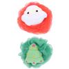 2Pcs Christmas Bath Loofah Santa Claus Xmas Tree Mesh Pouf Shower Sponge Body Scrubber Exfoliator for Bathroom Tools view 1