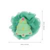 2Pcs Christmas Bath Loofah Santa Claus Xmas Tree Mesh Pouf Shower Sponge Body Scrubber Exfoliator for Bathroom Tools view 2