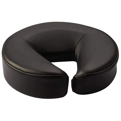 Master Massage Face Pillow for Massage Table, Professional Standard Face Cradle Cushion with Memory Foam, Massage Bed Headrest Pillow,Chair Face Down Sleeping Pillow, with Pu Leather (Black)