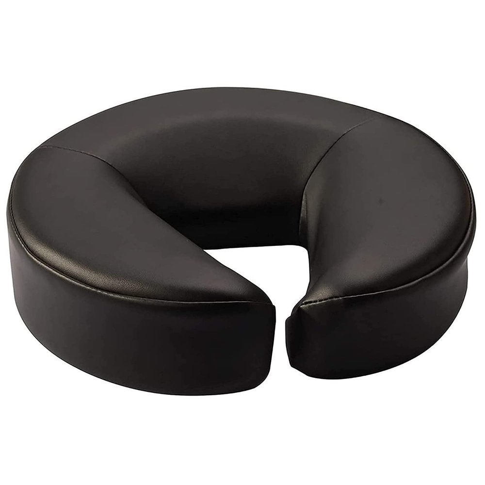 Master Massage Face Pillow for Massage Table, Professional Standard Face Cradle Cushion with Memory Foam, Massage Bed Headrest Pillow,Chair Face Down Sleeping Pillow, with Pu Leather (Black)