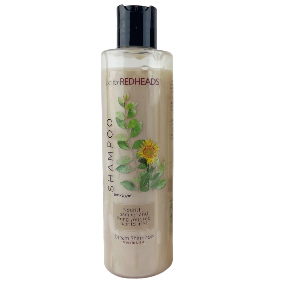 Just for Redheads Dream Shampoo and Leave In Conditioner - Complete Hair Care Products for Red Hair - Volumizing Shampoo and Conditioner Treatment, Natural or Red Dye Hair