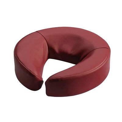 Master Massage Face Pillow for Massage Table, Professional Standard Face Cradle Cushion with Memory Foam, Massage Bed Headrest Pillow,Chair Face Down Sleeping Pillow, with Pu Leather (Burgundy)