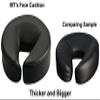 Master Massage Face Pillow for Massage Table, Professional Standard Face Cradle Cushion with Memory Foam, Massage Bed Headrest Pillow,Chair Face Down Sleeping Pillow, with Pu Leather (Cream) view 3