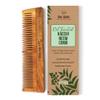 Nat Habit - Back To Natural Secrets Everyday Kacchi Neem Comb Treated With Neem Oil, Bhringraj & 17 Herbs (Dual Tooth) 18-20Cm Length Brown view 1