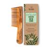 Nat Habit - Back To Natural Secrets Everyday Kacchi Neem Comb, Wooden Comb, Hair Growth, Comb For Men, Women, Treated With Neem Oil, Bhringraj & 17 Herbs (Fine Tooth) 18-20Cm Length Brown view 1