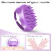 Yimingbuty Hair Scalp Massager Shampoo Brush, 2-Pack Brush with Soft Silicone Bristles Upgraded Shower Scalp Scrubber for Scalp Exfoliator, Dandruff, Hair Growth, for Wet and Dry Hair, Women Men view 3