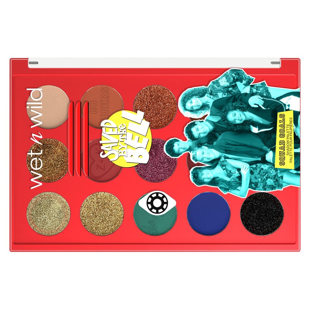 wet n wild Saved By The Bell Squad Goals Shadow Palette, Blendable Makeup Pigments, Shimmer, Matte, Sparkle Finishes,1114539