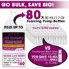 Professional Lash Shampoo for Extensions 1.05 Gallon Bulk (3.98L) + 50 Aftercare Cards & Pump Salon-Grade Eyelash Cleanser, Oil-Free Tangerine-Mango Scent, Made in North America Lash Wash Concentrate view 2