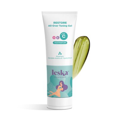 Leska Maternity Post-Pregnancy Gel | STAGE C: RESTORE All-Over Toning Gel (Postpartum) | Part of a Complete 3-Stage Pregnancy Skincare System | New Mom Gifts (4oz)