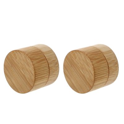 Healifty 2pcs Portable Refillable Cream Bottles Compact Makeup Storage Jars for Lotion Ointments and Personal Care Products for Travel and Toiletry Cases Each