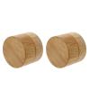 Healifty 2pcs Portable Refillable Cream Bottles Compact Makeup Storage Jars for Lotion Ointments and Personal Care Products for Travel and Toiletry Cases Each view 1
