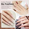Modelones Nude Acrylic Powder 6 Colors Acrylic Nail Powder Kit Chocolate Brown Latte Soft Tones Cover Powder for Nail Art Extension No Nail Lamp Needed (C2-Going Nude) view 2