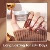 Modelones Nude Acrylic Powder 6 Colors Acrylic Nail Powder Kit Chocolate Brown Latte Soft Tones Cover Powder for Nail Art Extension No Nail Lamp Needed (C2-Going Nude) view 4