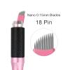 50 pcs Pink Disposable Microblading Blade #18 NANO Microblades 0.15mm Nano Needles Perfect for Hair Strokes Eyebrow Thinnest needles in Market (18 Slope) view 2