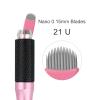 50 pcs Pink Disposable Microblading Blades Microblades 0.15mm Nano Needles Perfect for Hair Strokes Eyebrow Thinnest needles in Market (21U) view 2