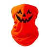 7 Years Southern Ladies Halloween Pumpkin Face Neck Gaiter With Eye Lashes Jack O Lantern view 1