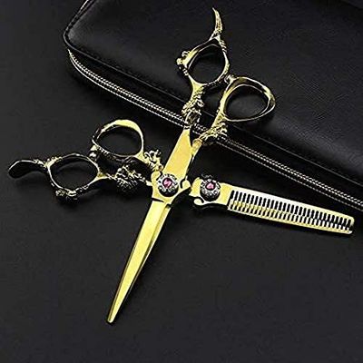 Hair Cutting Scissors, Haircut Scissors 6 Inch Professional Hair Scissors Hairdressing Set Barber Cutting Shears Child Men and Women Safety Use,Hair Cutting Scissor and Thinning Shear Barber Scissors