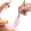 Silicone Wax Spatulas, Reusable Scraper Large Area Hard Wax Sticks Silicone Spatula Waxing Applicator Hair Removal Sticks Spatula Reusable Scraper Hard Wax Sticks for Home Salon Body Use view 3