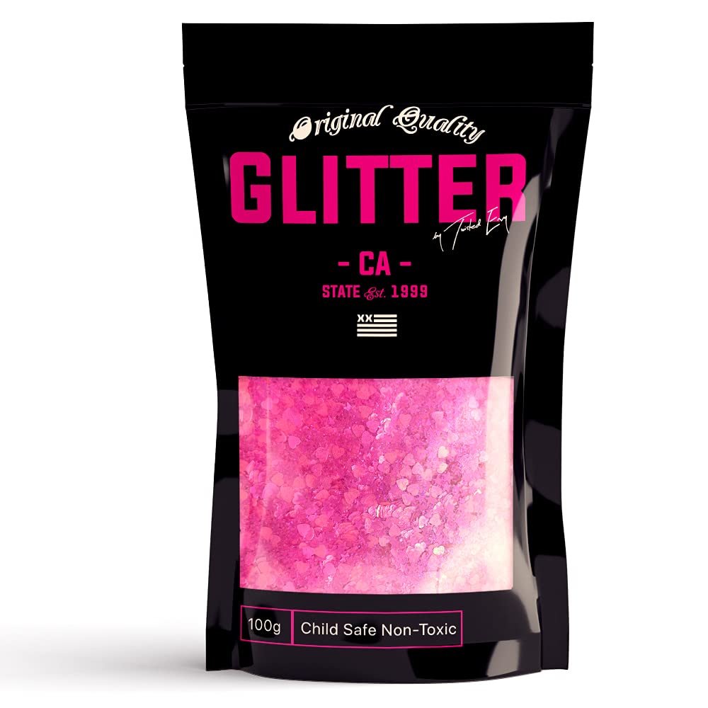 Bright Pink Chunky Glitter Chunky Glitter Mix 100g Festival Glitter Cosmetic Face Body Hair Nails